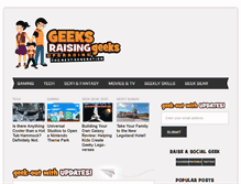 Tablet Screenshot of geeksraisinggeeks.com